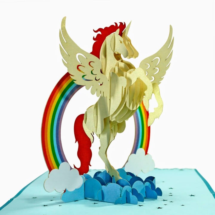 Magical Unicorn 3D Pop Up Card