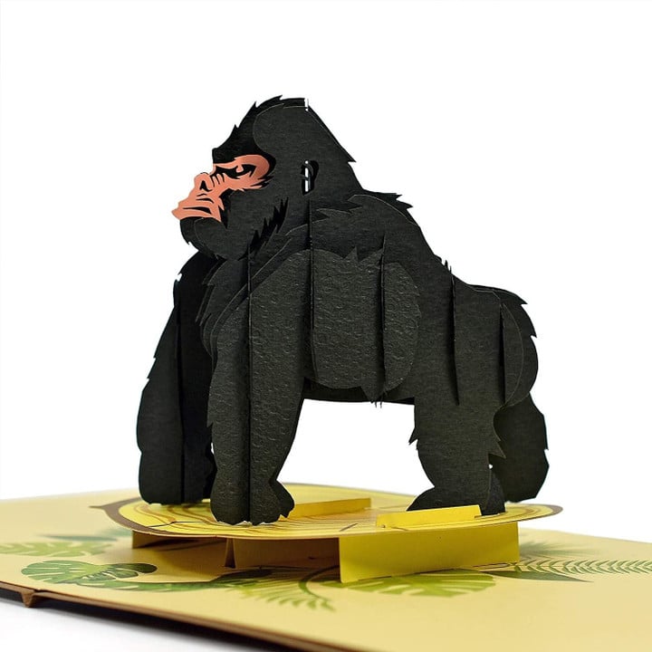 Gorilla 3D Pop Up Card