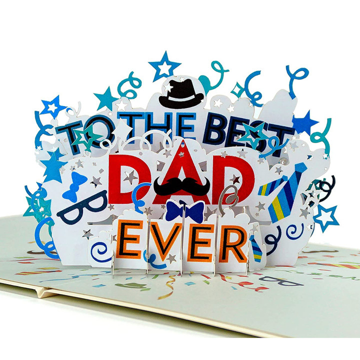 Happy Father's Day 3D Popup greeting card