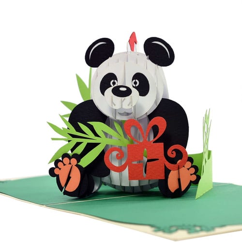 Christmas Panda 3D Pop Up Card