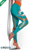 Miami Dolphins 3D Printed Leggings