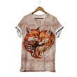 Cute Fox Shirt Fall In Love Fox Unisex 3D T-Shirt All Over Print OICLR