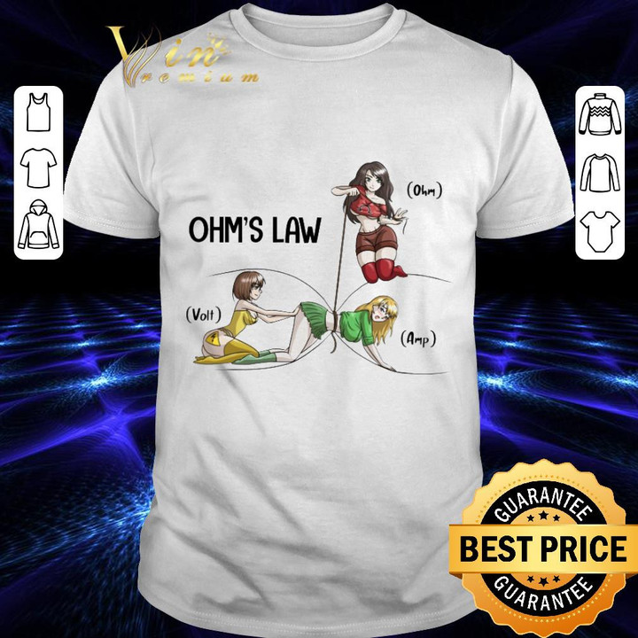 Ohm’s Law Electricity Ohm Volt Amp shirt