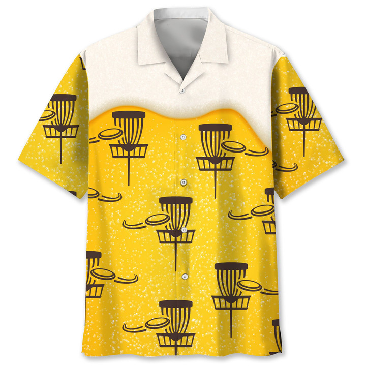 disc golf beer hawaii shirt