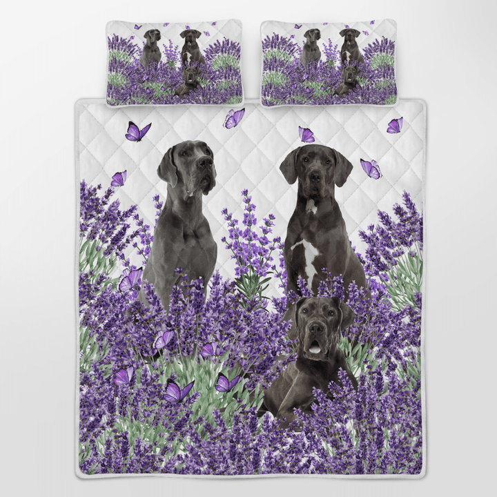 great dane lavender quilt