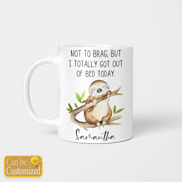Sloth Mug, Personalized Gift for Sloth Lover