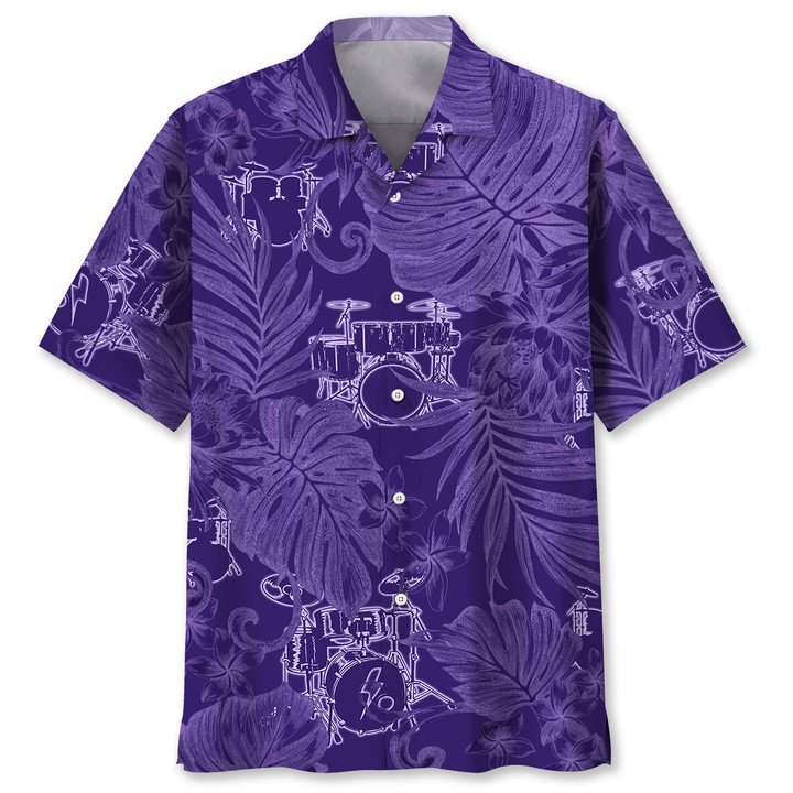 Drum Purple Tropical Hawaiian