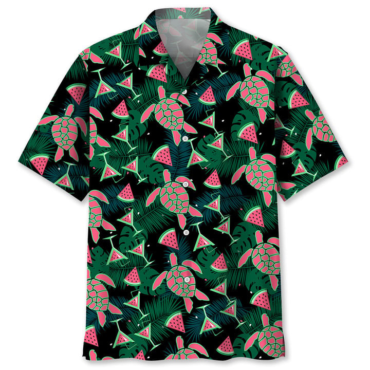 Turtle Watermelon Hawaiian Shirt