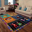 Day Of The Dead Couple Rectangle Rug 112