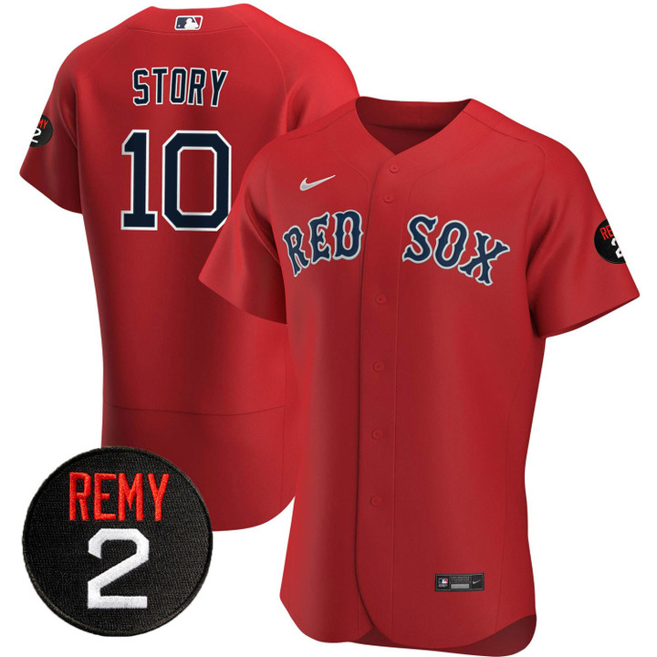 Men's #10 Trevor Story Boston Red Sox Stitched Jersey - All Colors