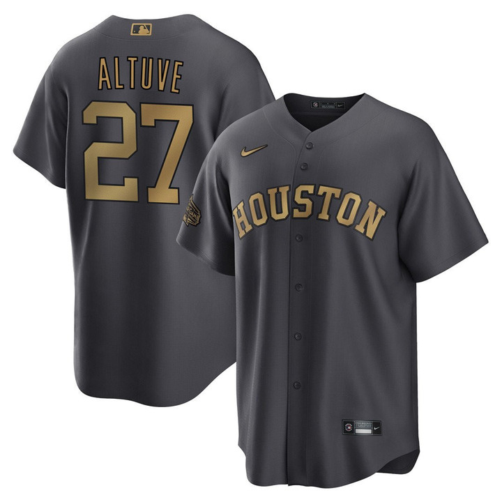 Men's Houston Astros Charcoal 2022 All-Star Game Cool Base Jersey - American League