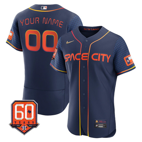 Personalized Limited Space City Jersey 60th Anniversary Patch - All Stitched