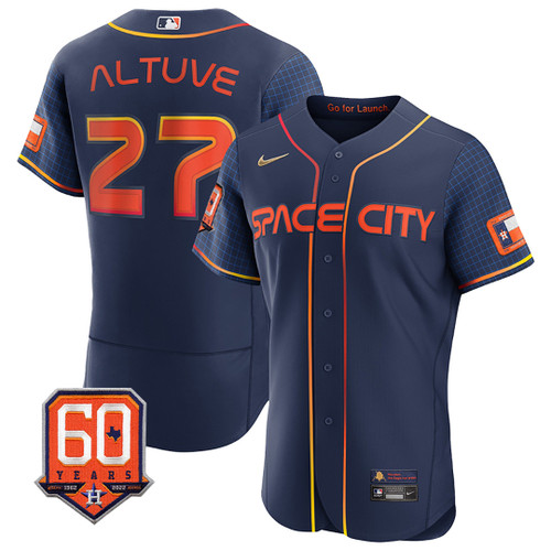 Houston Astros Space City Players Jersey - All Stitched