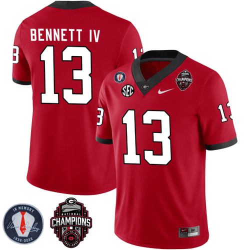 Men's Georgia Bulldogs Limited Jersey - Back To Back National Champions