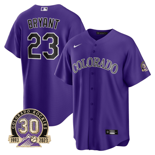 Colorado Rockies Players Stitched Jersey - 30 Years Patch
