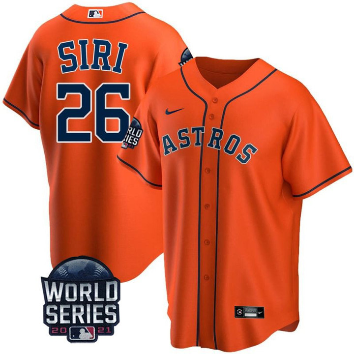 Men's Jose Siri Houston Astros All Stitched Jersey - World Series 2021 Patch