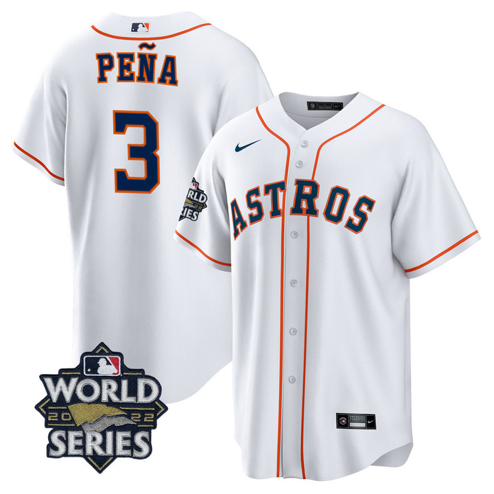 Men's Houston Astros Players Cool Base Jersey - 2022 World Series Patch