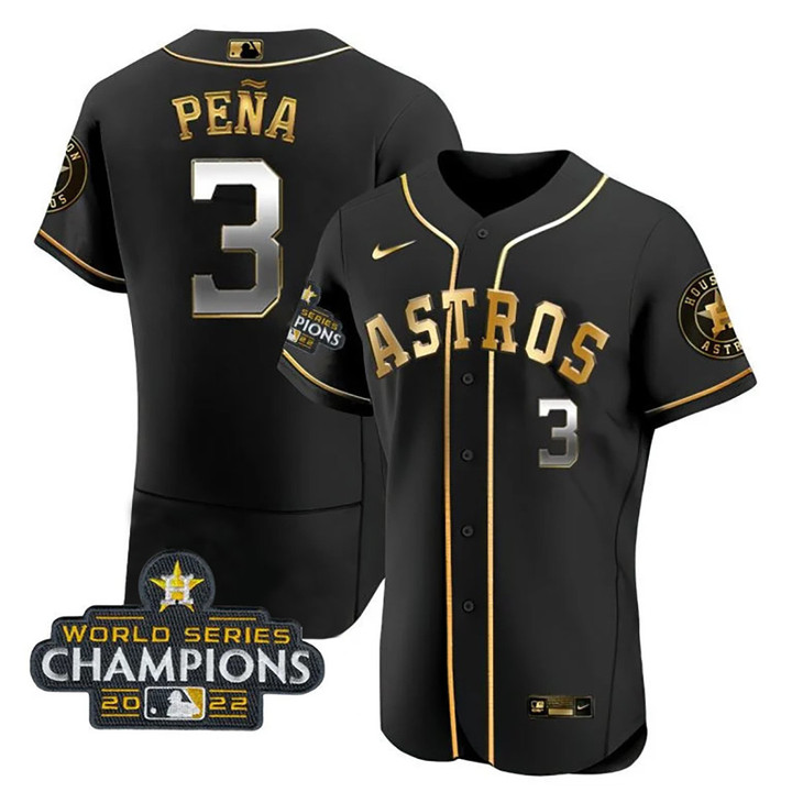 Black Golden Jersey - 2022 Champions Patch