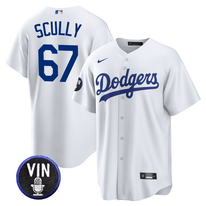 Los Angeles Dodgers Vin Scully #67 Jersey