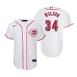 Youth Cincinnati Reds #34 Justin Wilson Collection 2020 Alternate White Jersey Gift For Reds Fans