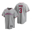 Mens Los Angeles Angels #3 Taylor Ward 2020 Road Gray Jersey Gift For Phillies Fans