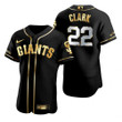 San Francisco Giants #22 Will Clark Mlb Golden Edition Black Jersey Gift For Giants Fans