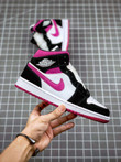 Air Jordan 1 Mid Black Pink White BQ6472-005