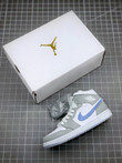 Nike Wmns Air Jordan 1 Mid 'Grey Blue' BQ6472-105