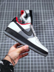 2020 Nike Air Force 1 Low Beige Grey Black Red Casual Sb Shoes AQ4134-408