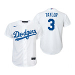 Youth Los Angeles Dodgers #3 Chris Taylor 2020 Alternate White Jersey Gift For Dodgers Fans