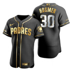 San Diego Padres #30 Eric Hosmer Mlb Golden Edition Black Jersey Gift For Padres Fans