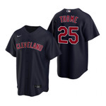 Youth Cleveland Baseball #25 Jim Thome 2020 Alternate Navy Jersey Gift For Cleveland Baseball Fans