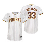 Youth San Diego Padres #33 Mark Melancon 2020 White Jersey Gift For Padres Fans
