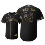 Philadelphia Phillies #22 Andrew Mccutchen Mlb 2019 Golden Edition Black Jersey Gift For Phillies Fans