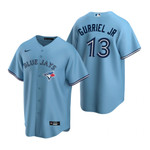 Mens Blue Jays #13 Lourdes Gurriel Jr. Powder Blue Alternate Jersey Gift For Blue Jays Fans