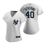 Womens New York Yankees #40 Luis Severino 2020 White Jersey Gift For Yankees Fans