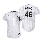 Youth Chicago White Sox #46 Craig Kimbrel Collection 2020 Alternate White Jersey Gift For Sox Fans