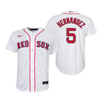 Youth Boston Red Sox #5 Enrique Hernandez 2020 White Jersey Gift For Red Sox Fans