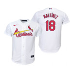 Youth St Louis Cardinals #18 Carlos Martinez 2020 Home White Jersey Gift For Cardinals Fans