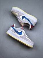 Undefeated X Nike Air Force 1 Low Grey Blue Red Shoes DM8461-001