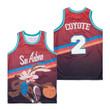 San Antonio Spurs The Coyote 2 Funny Mascot Basketball Red Jersey Gift For San Antonio Spurs Fans