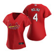 Womens St Louis Cardinals #4 Yadier Molina 2020 Red Jersey Gift For Cardinals Fans