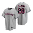 Mens Cleveland Baseball #28 Ernie Clement 2020 Road Gray Jersey Gift For Cleveland Baseball Fans