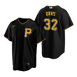 Mens Pittsburgh Pirates #32 Henry Davis 2020 Alternate Black Jersey Gift For Pirates Fans