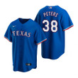 Mens Texas Rangers #38 Dj Peters Alternate Royal Jersey Gift For Rangers Fans