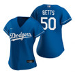 Womens Los Angeles Dodgers #50 Mookie Betts 2020 Royal Blue Jersey Gift For Dodgers Fans