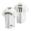 Mens Milwaukee Brewers #71 Josh Hader Alternate Navy White Jersey Gift For Brewers Fans