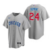 Mens Chicago Cubs #24 Andrew Romine Road Gray Jersey Gift For Cubs Fans
