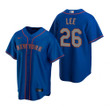 Mens New York Mets #26 Khalil Lee 2020 Alternate Royal Blue Jersey Gift For Mets Fans