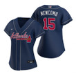 Women'S Atlanta Braves #15 Sean Newcomb Navy 2020 Alternate Jersey Gift For Atlanta Braves Fan